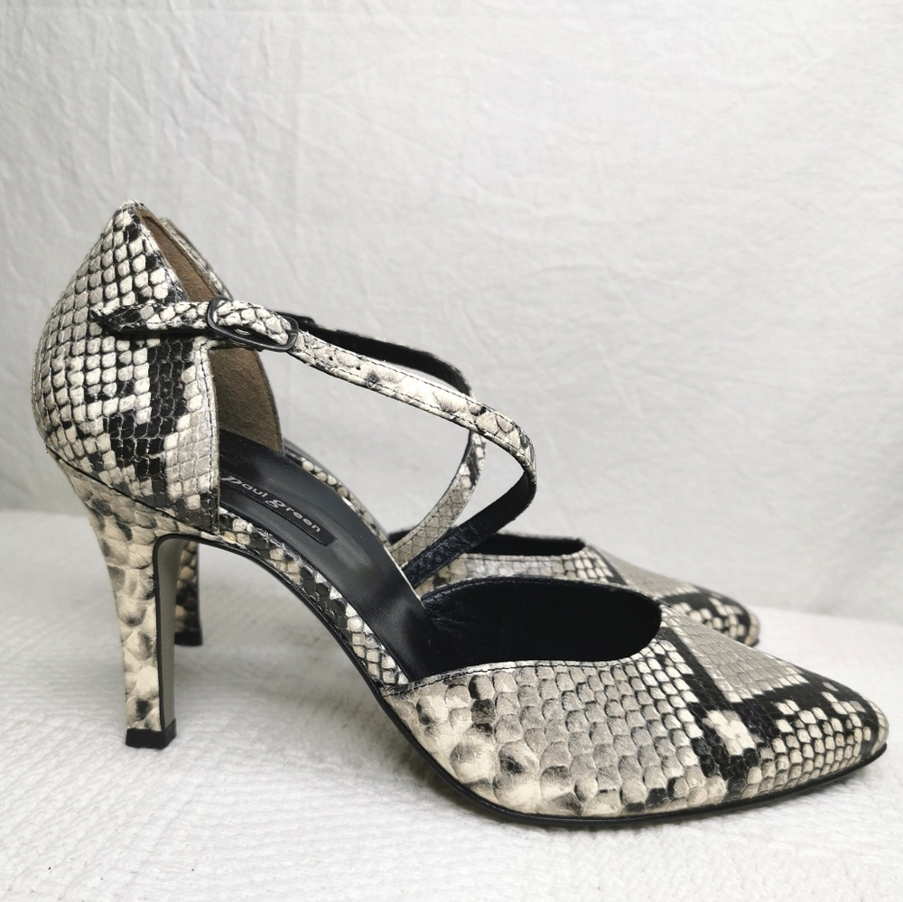Paul Green "Valetta" Python Leather Pumps - image 2